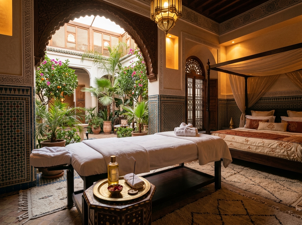 Service de massage dans les hôtels et riads à Marrakech